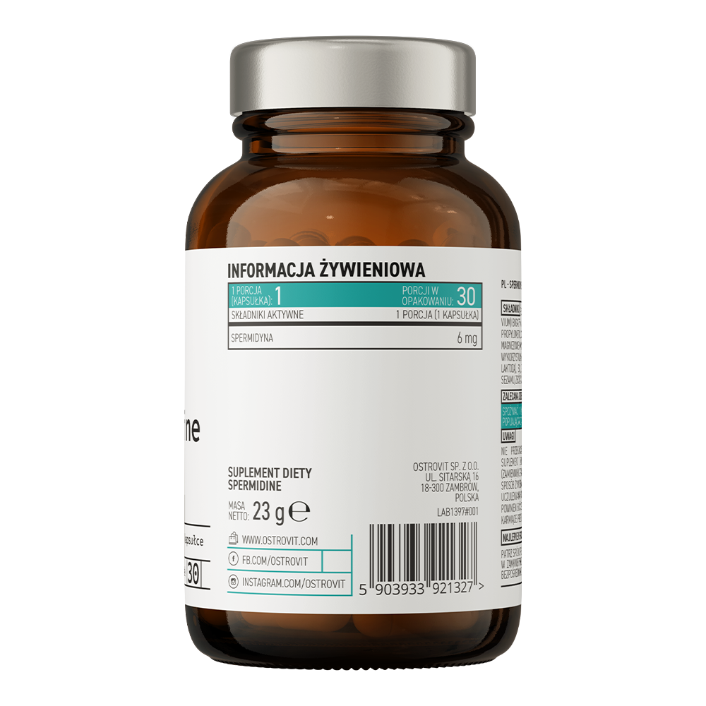 Spermidine | 30 Capsules | OstroVit Pharma
