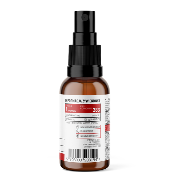Vitamine B12 | Methylcobalamine | Spray | 30 ml | OstroVit Pharma