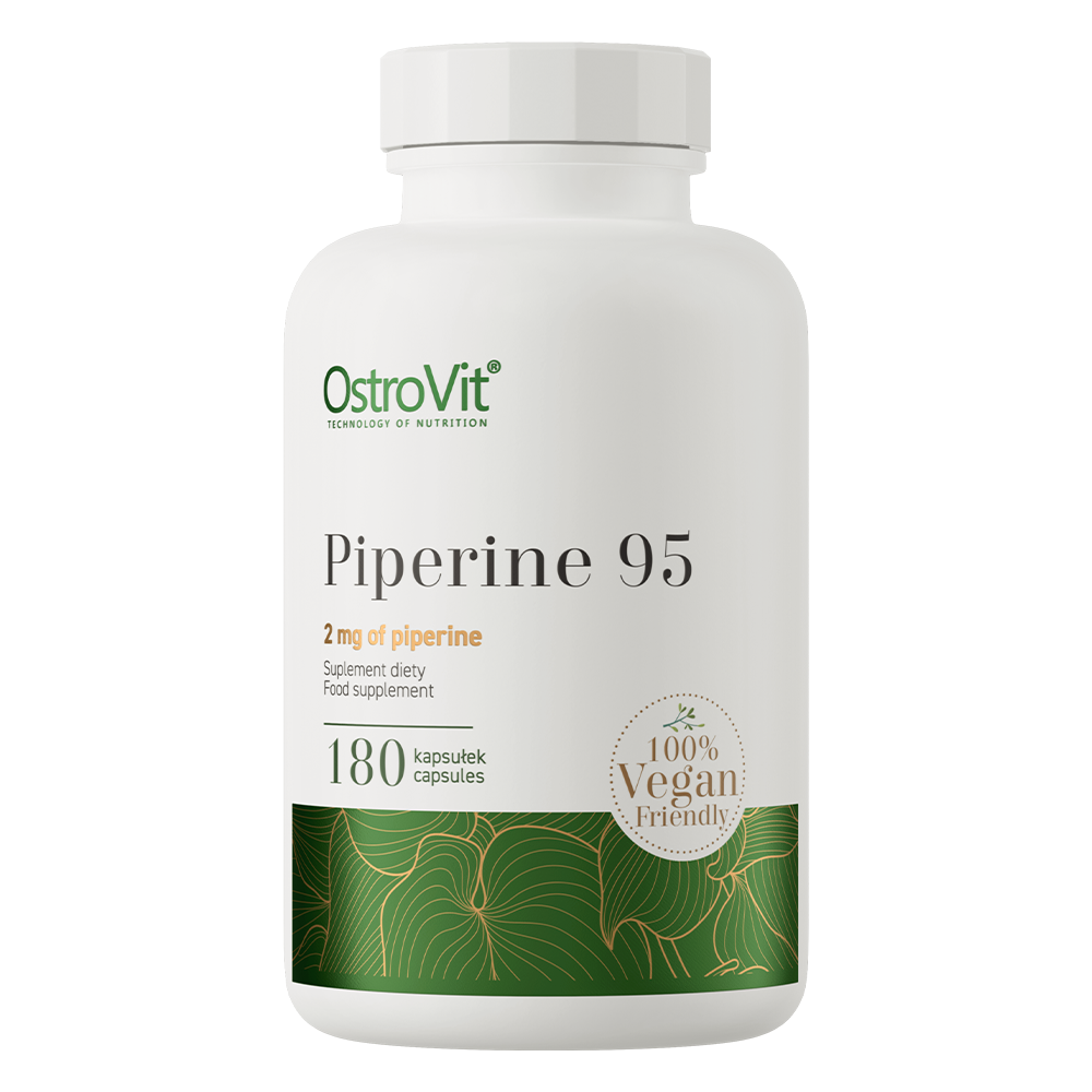 Piperine 95 VEGE – 180 vegan capsules, 95% piperine (2 mg per capsule) | OstroVit