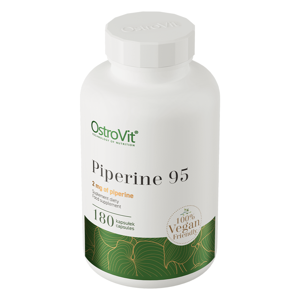 Piperine 95 VEGE – 180 vegan capsules, 95% piperine (2 mg per capsule) | OstroVit