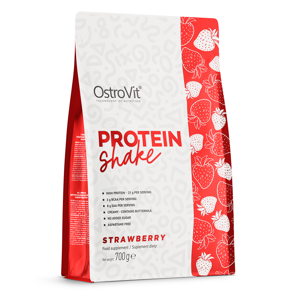 Eiwitshake | 700 g | Aardbeiensmaak 🍓 | OstroVit