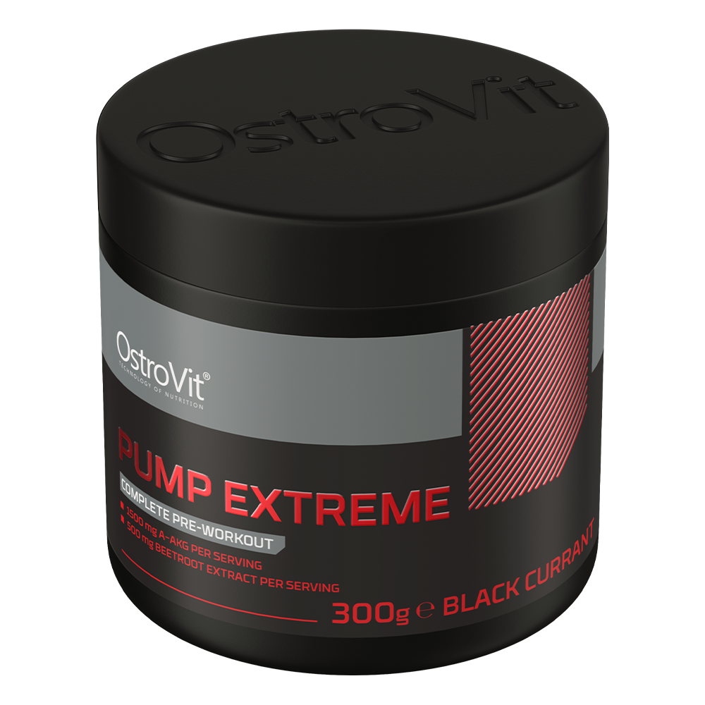 Pump Extreme – Zwarte bes, Pre‑workout 13 ingrediënten, 200 mg cafeïne | OstroVit