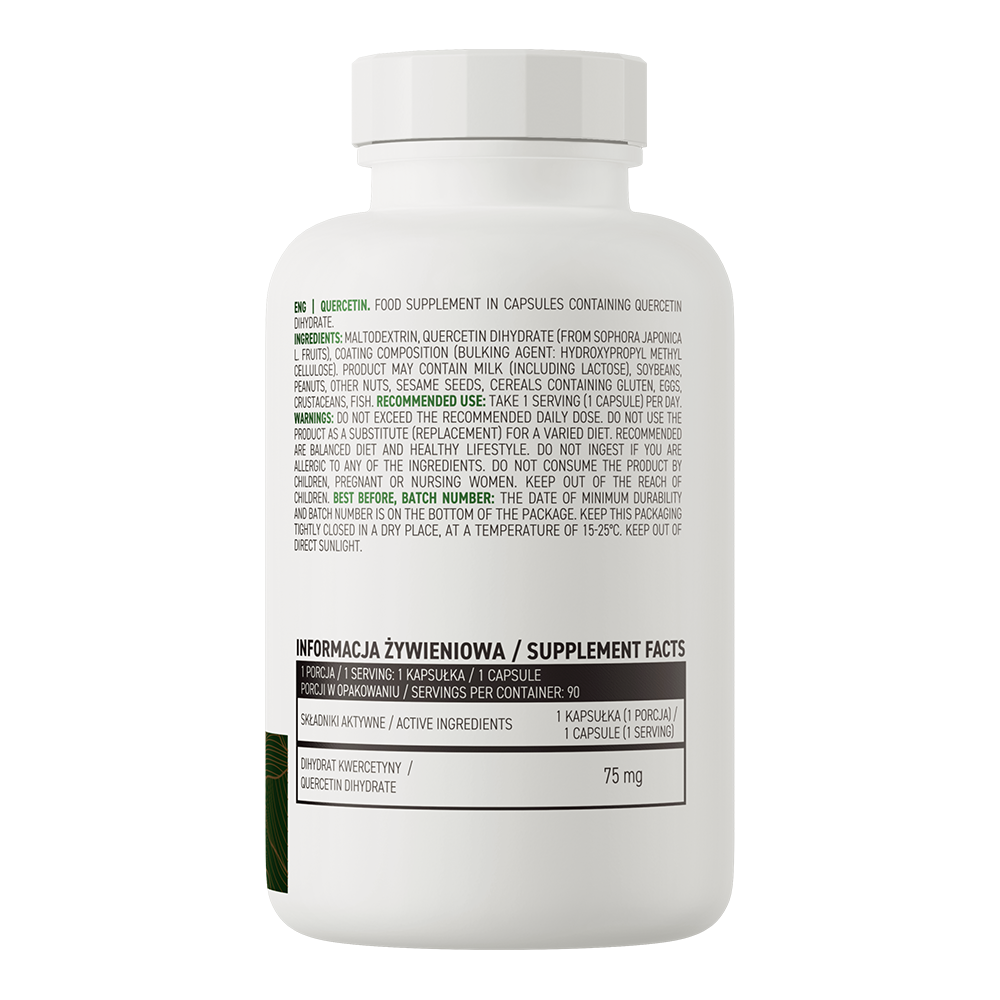 Quercetine | Vegan | 90 Capsules | 75 mg | OstroVit