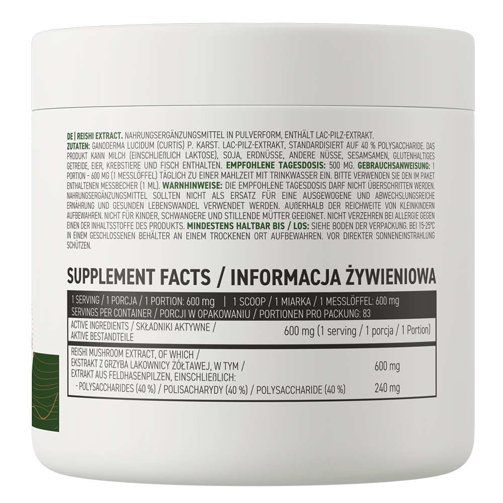 Reishi | Pulver | Ekstrakt | 50 g | OstroVit
