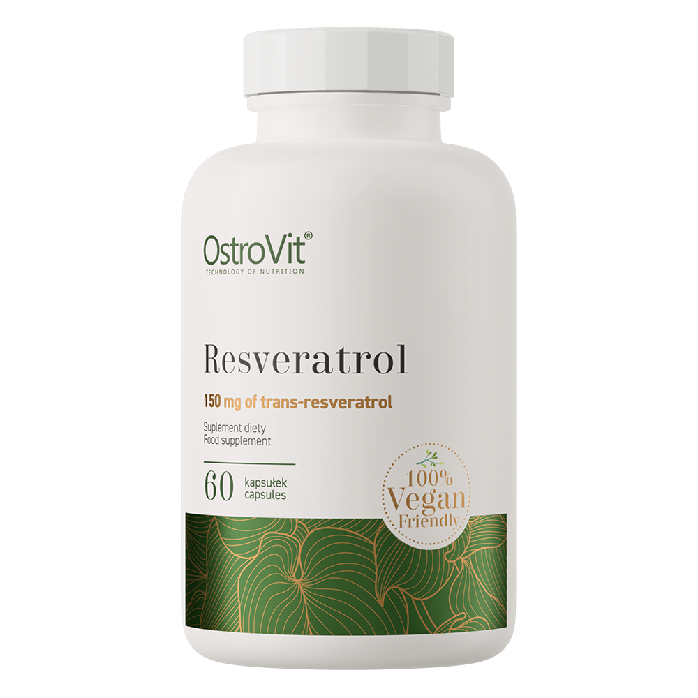 Resveratrol VEGE – 60 vegan capsules, 300 mg extract (50%) | OstroVit