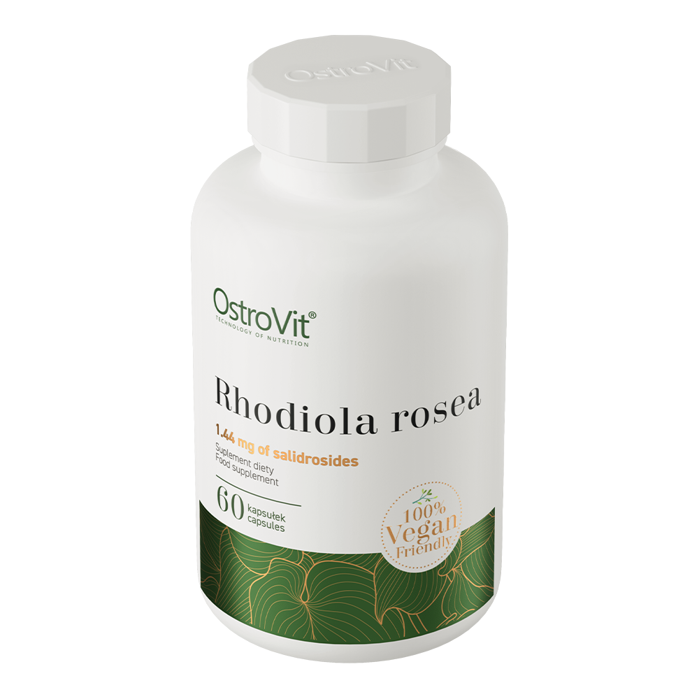 Rhodiola rosea VEGE – 60 vegan capsules, Gestandaardiseerd (1% salidrosiden) | OstroVit