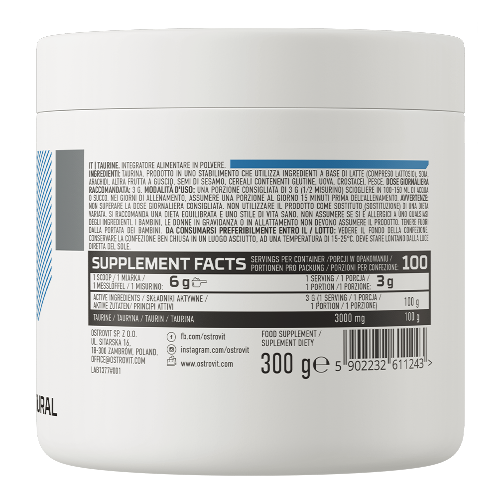 Taurine | 300 g | Natural | OstroVit