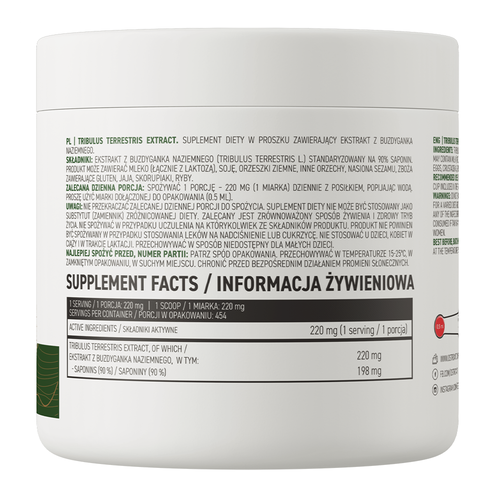 Tribulus Terrestris-extract | Vegan | 454 Porties | 100 g | Poeder | Ostrovit