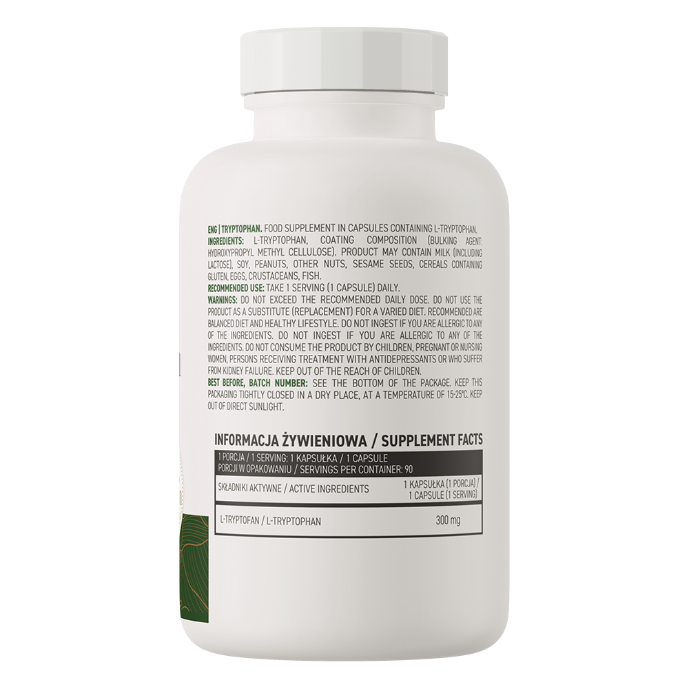 Tryptophan VEGE – 90 capsules, 300 mg L‑tryptofaan | OstroVit