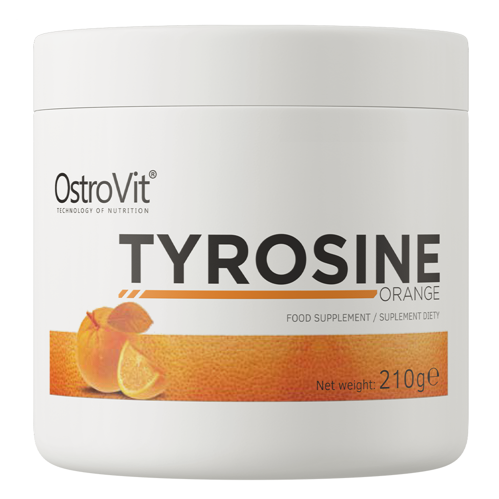 Tyrosine – 210 g, Sinaasappel, Met taurine & B6 | OstroVit