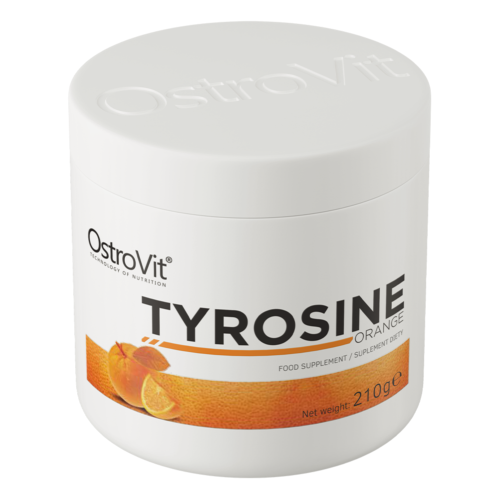 Tyrosine – 210 g, Sinaasappel, Met taurine & B6 | OstroVit