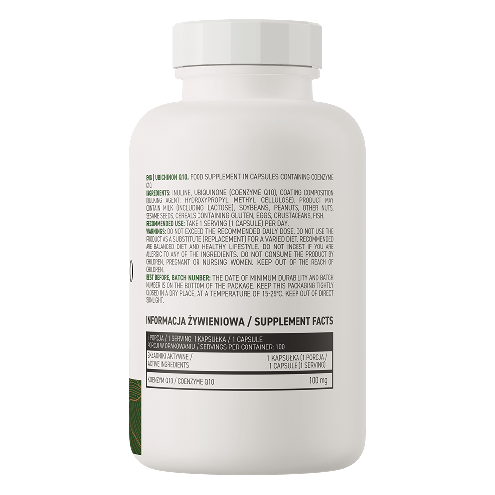 Ubichinon Q10 VEGE – 100 mg, 100 vegan capsules | OstroVit