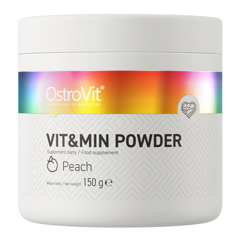 OstroVit VIT&MIN Poeder 150 g Perzik – 20 Vitamines & Mineralen | 30 Porties