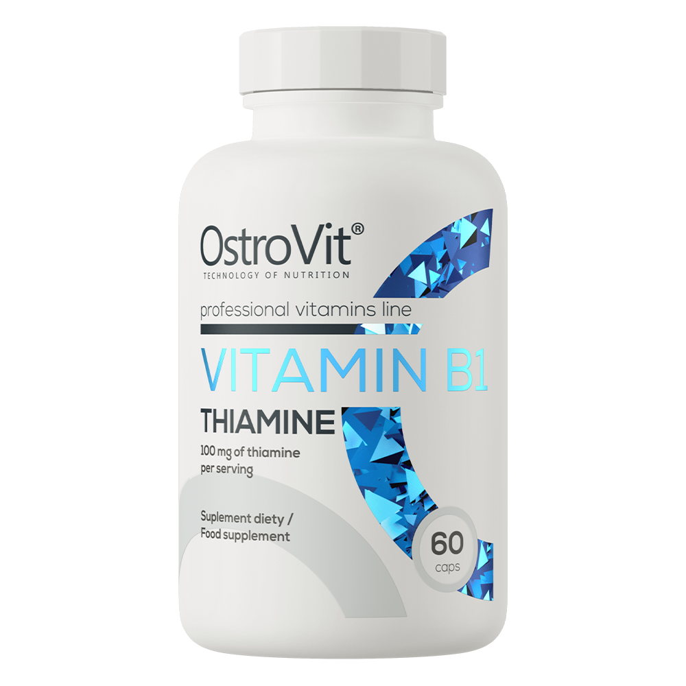 Vitamin B1 Thiamine – 60 vegan capsules, 100 mg | OstroVit