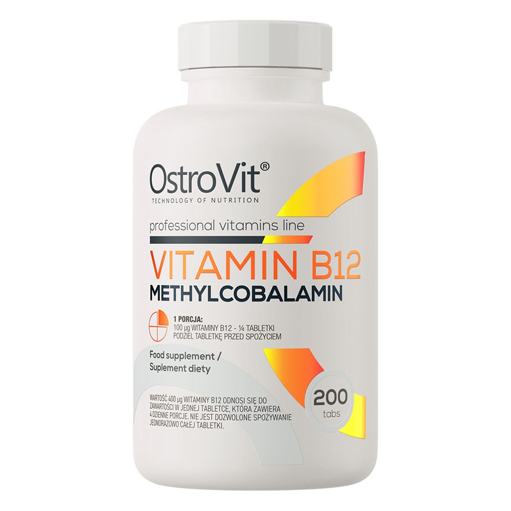 Vitamine B12 | Methylcobalamine | 200 Tabletten | OstroVit