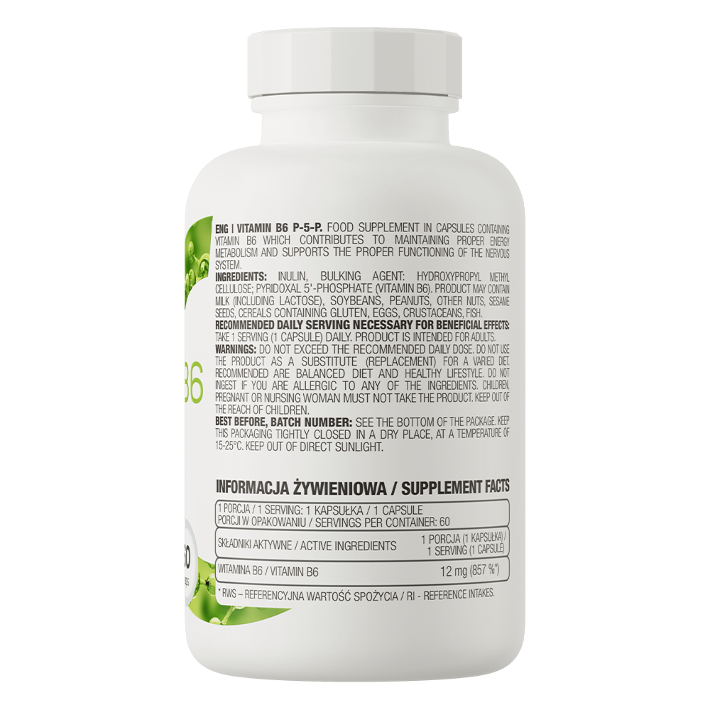 Vitamine B6 P-5-P | 60 Capsules | OstroVit