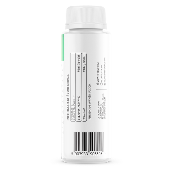 Vitamine C | 2000 mg | Shot | 1x 100 ml | Groene appel | OstroVit