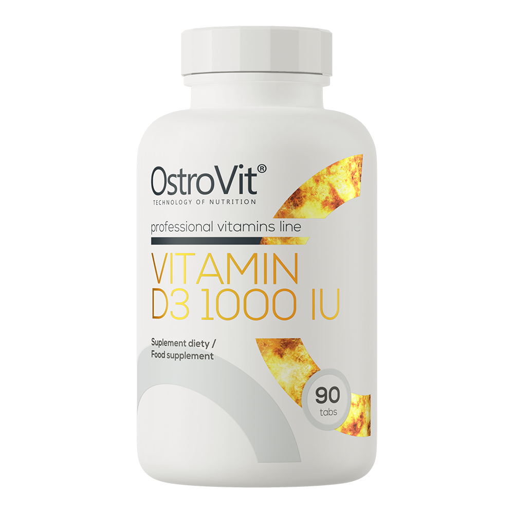 Vitamin D3 1000 IU – 90 tabletten, 25 µg per dag | OstroVit