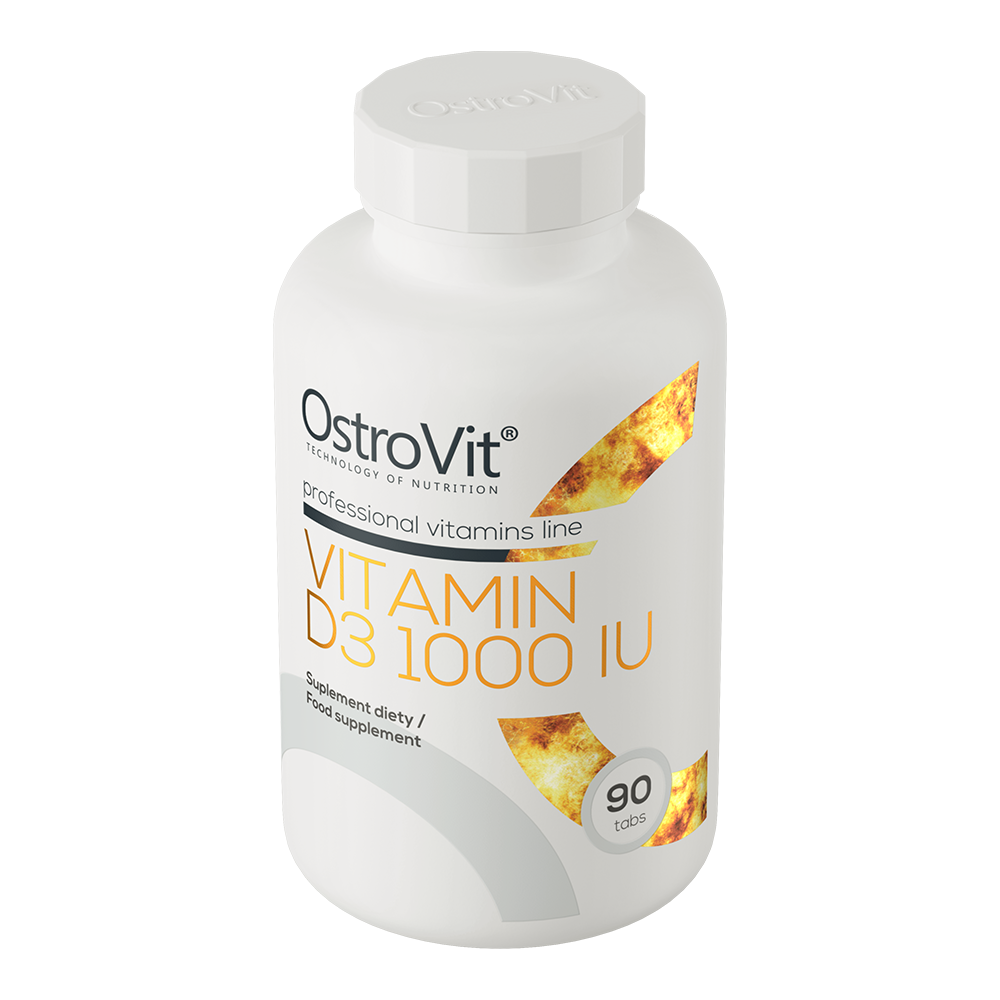 Vitamin D3 1000 IU – 90 tabletten, 25 µg per dag | OstroVit