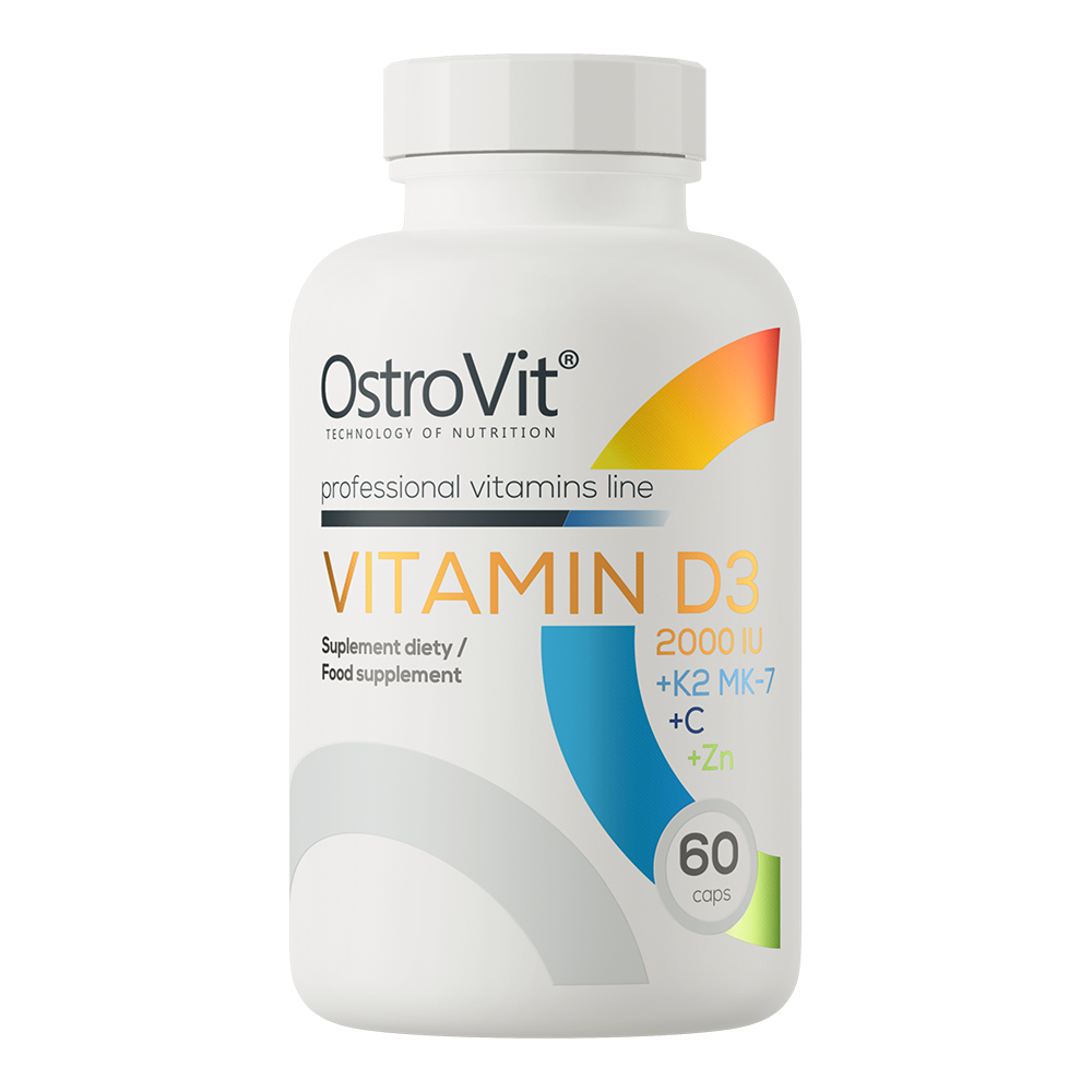 Vitaminen Complex | D3 | K2 (MK-7) | C | Zink | 60 Capsules | OstroVit