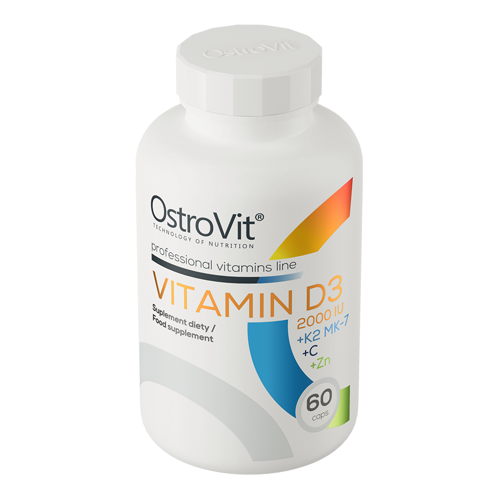 Vitaminen Complex | D3 | K2 (MK-7) | C | Zink | 60 Capsules | OstroVit