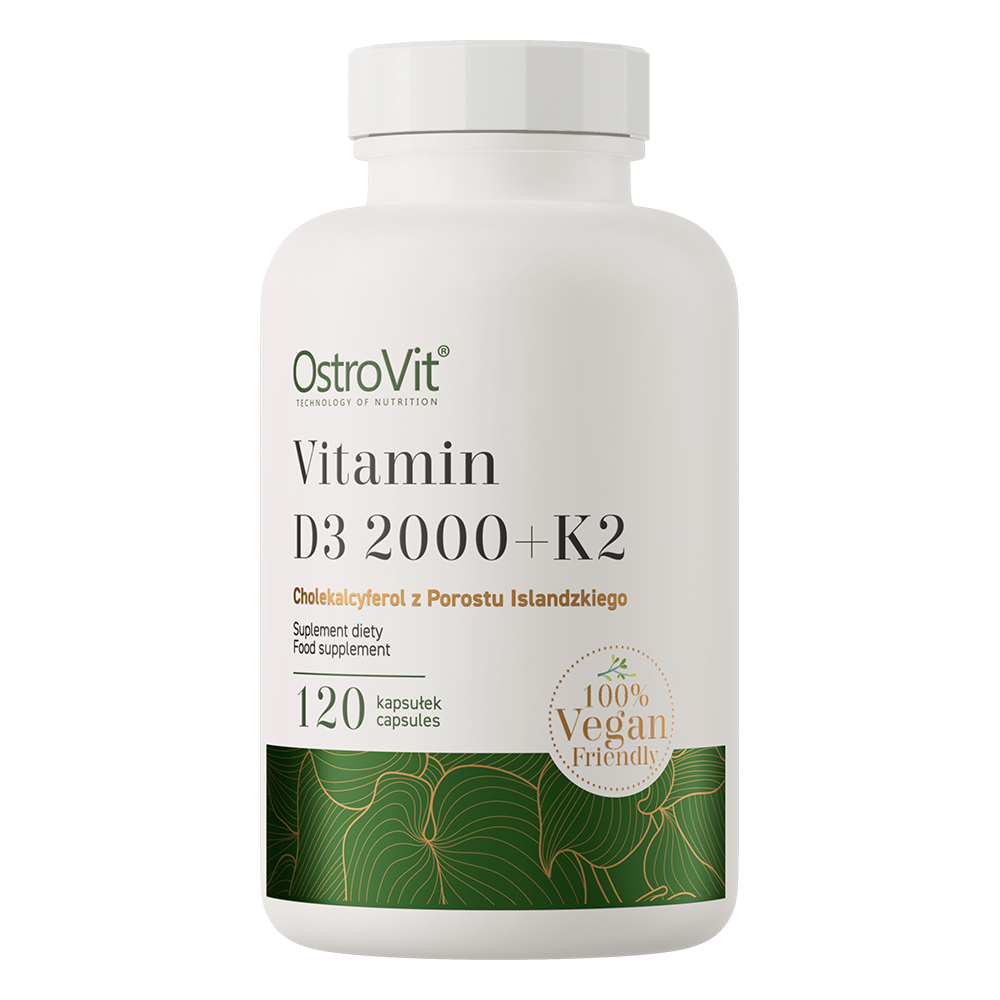 Vitamine D3 2000 + K2 | Vegan | 120 capsules | OstroVit
