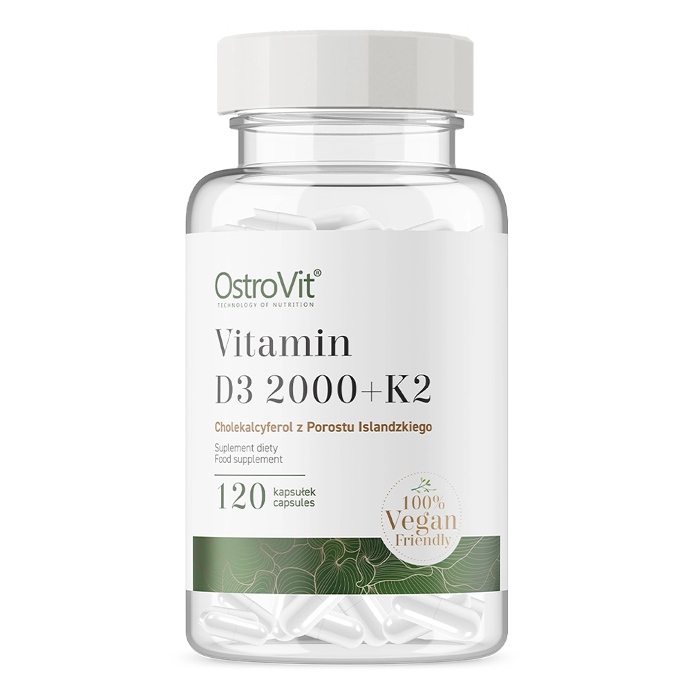 Vitamine D3 2000 + K2 | Vegan | 120 capsules | OstroVit