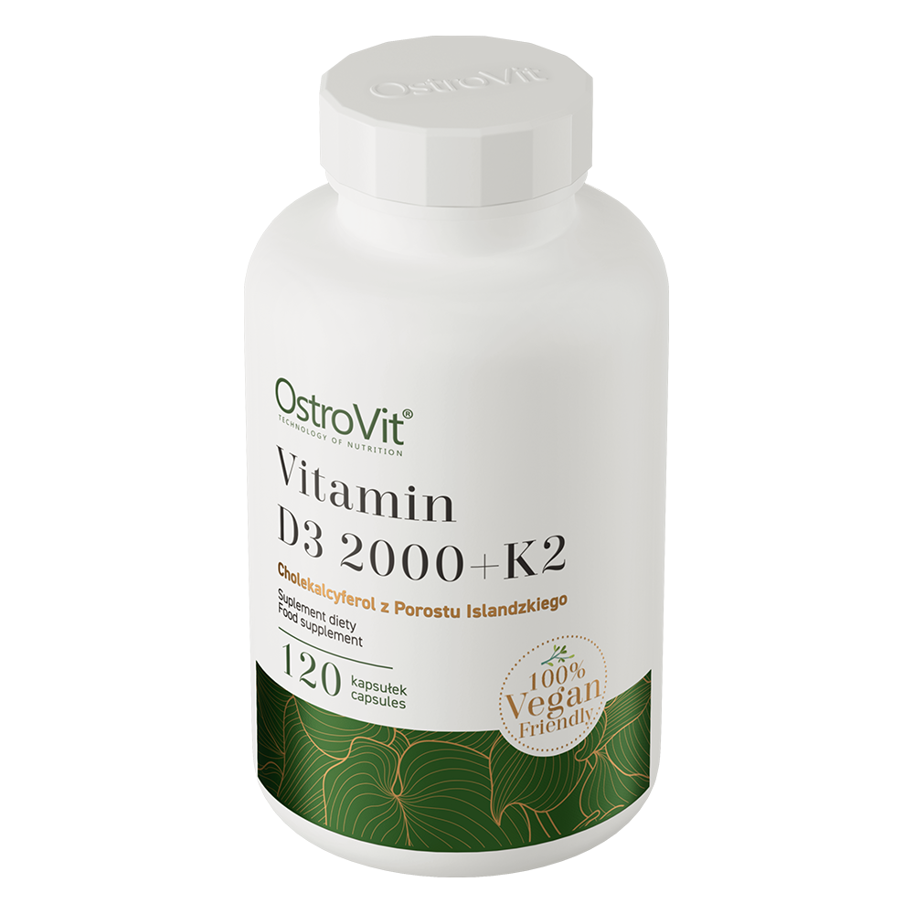 Vitamine D3 2000 + K2 | Vegan | 120 capsules | OstroVit