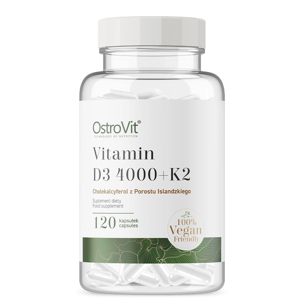 Vitamine D3 4000 | K2 | Vegan | 120 Capsules | OstroVit