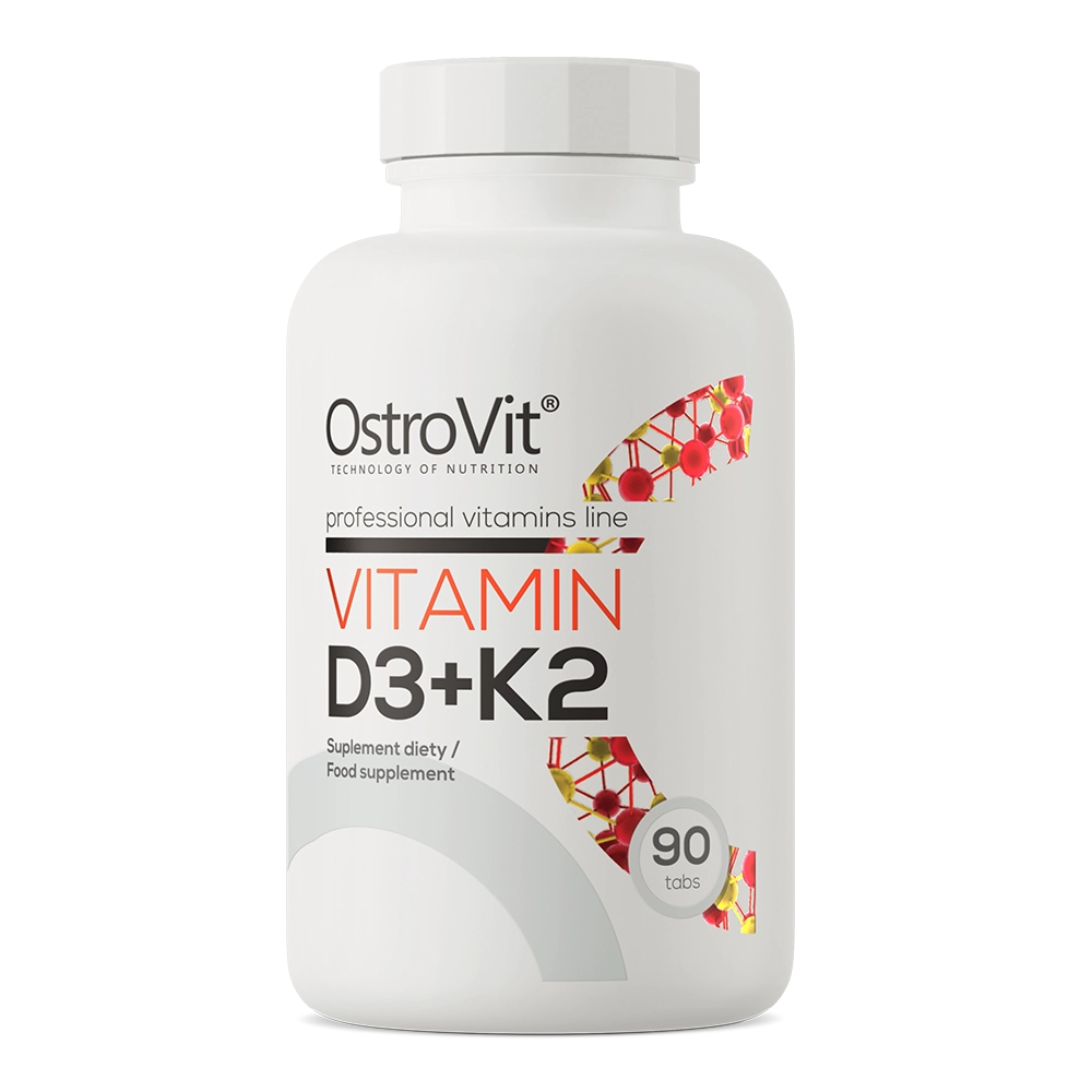 Vitamin D3 + K2 – 90 tabletten, 2000 IE D3 & 100 µg K2 (MK‑7) | OstroVit