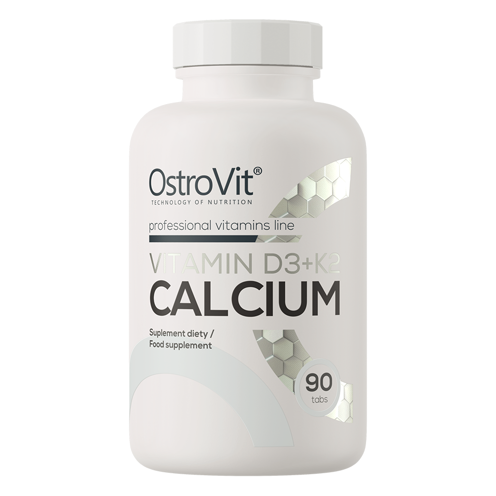 D3 + K2 + Calcium – 90 tabletten, 2000 IE D3, 100 µg K2, 750 mg Ca | OstroVit