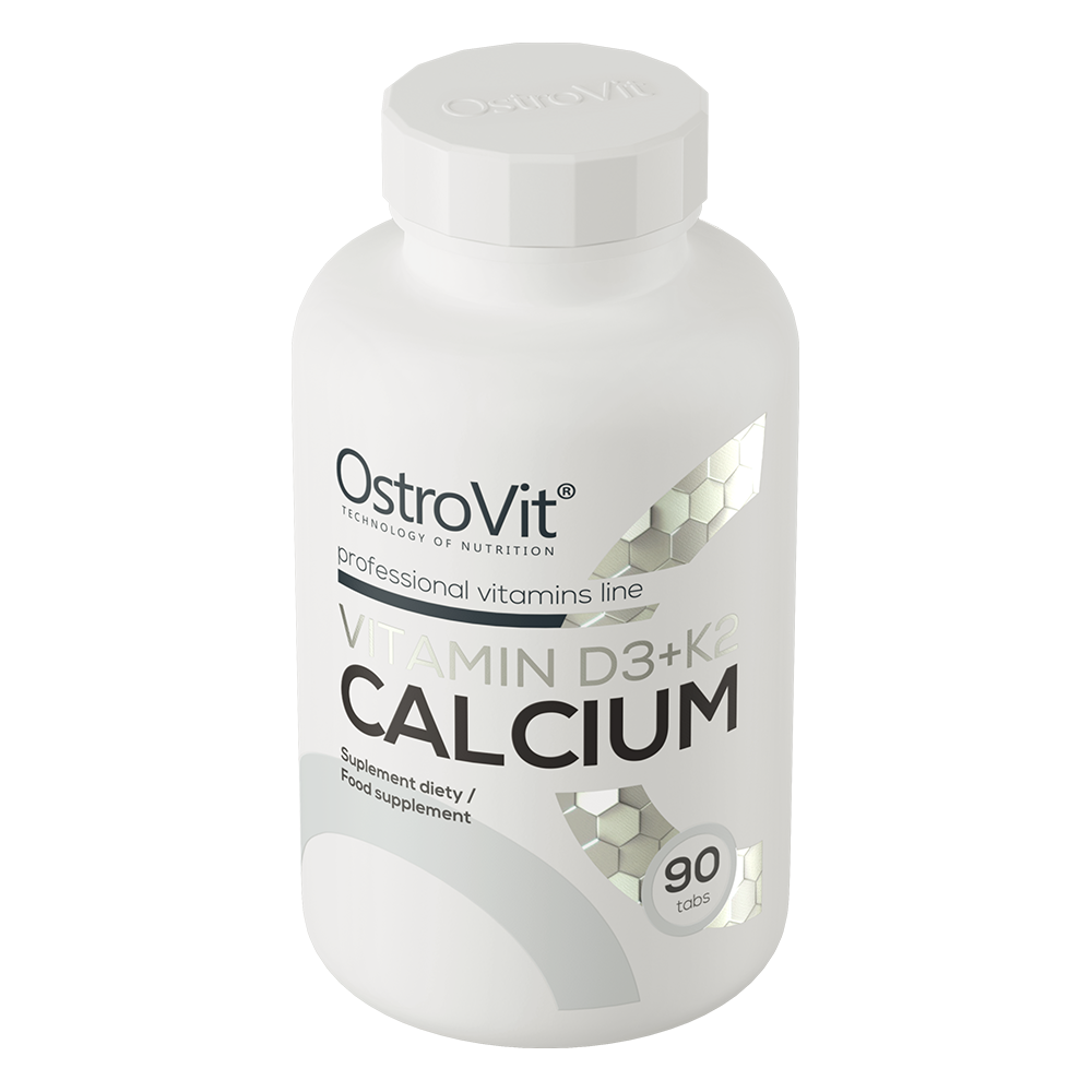 D3 + K2 + Calcium – 90 tabletten, 2000 IE D3, 100 µg K2, 750 mg Ca | OstroVit