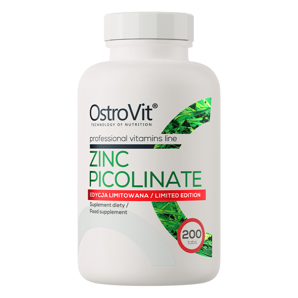Zinc Picolinate – 200 tabletten, 15 mg zink per tablet | OstroVit