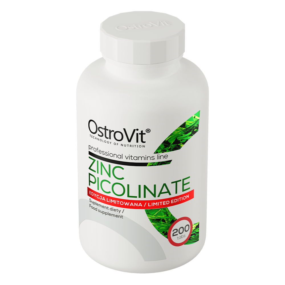 Zinc Picolinate – 200 tabletten, 15 mg zink per tablet | OstroVit