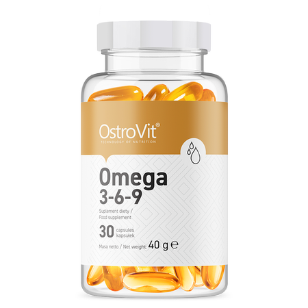 Omega 3‑6‑9 – 30 softgels, Met vitamine E | OstroVit