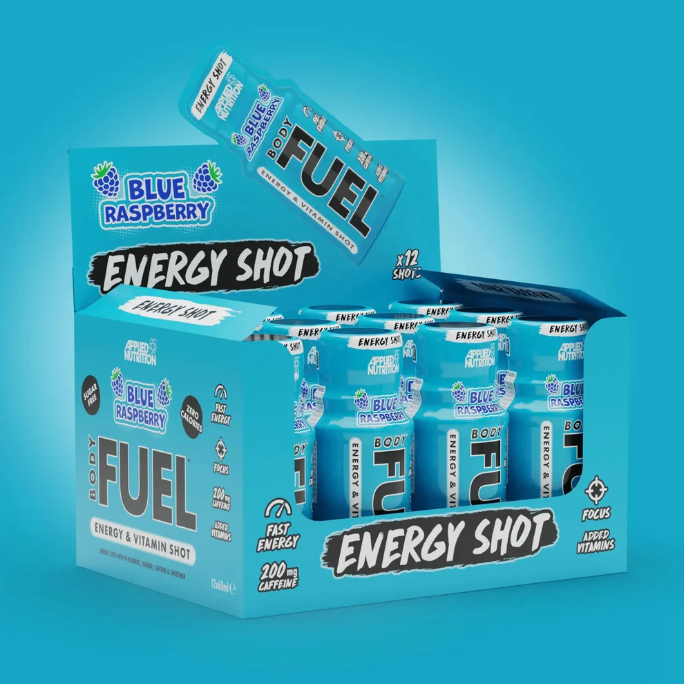 BodyFuel Energy Shot 60ml Blue Raspberry