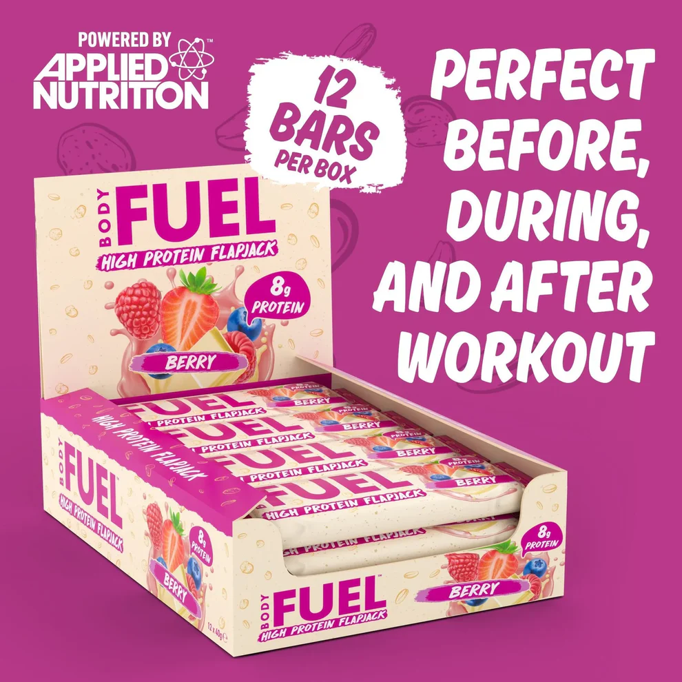BodyFuel High Protein Flapjack 40g Berry