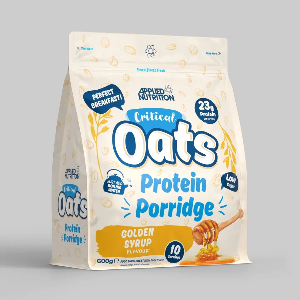 Critical Oats Protein Porridge 600g Golden Syrup
