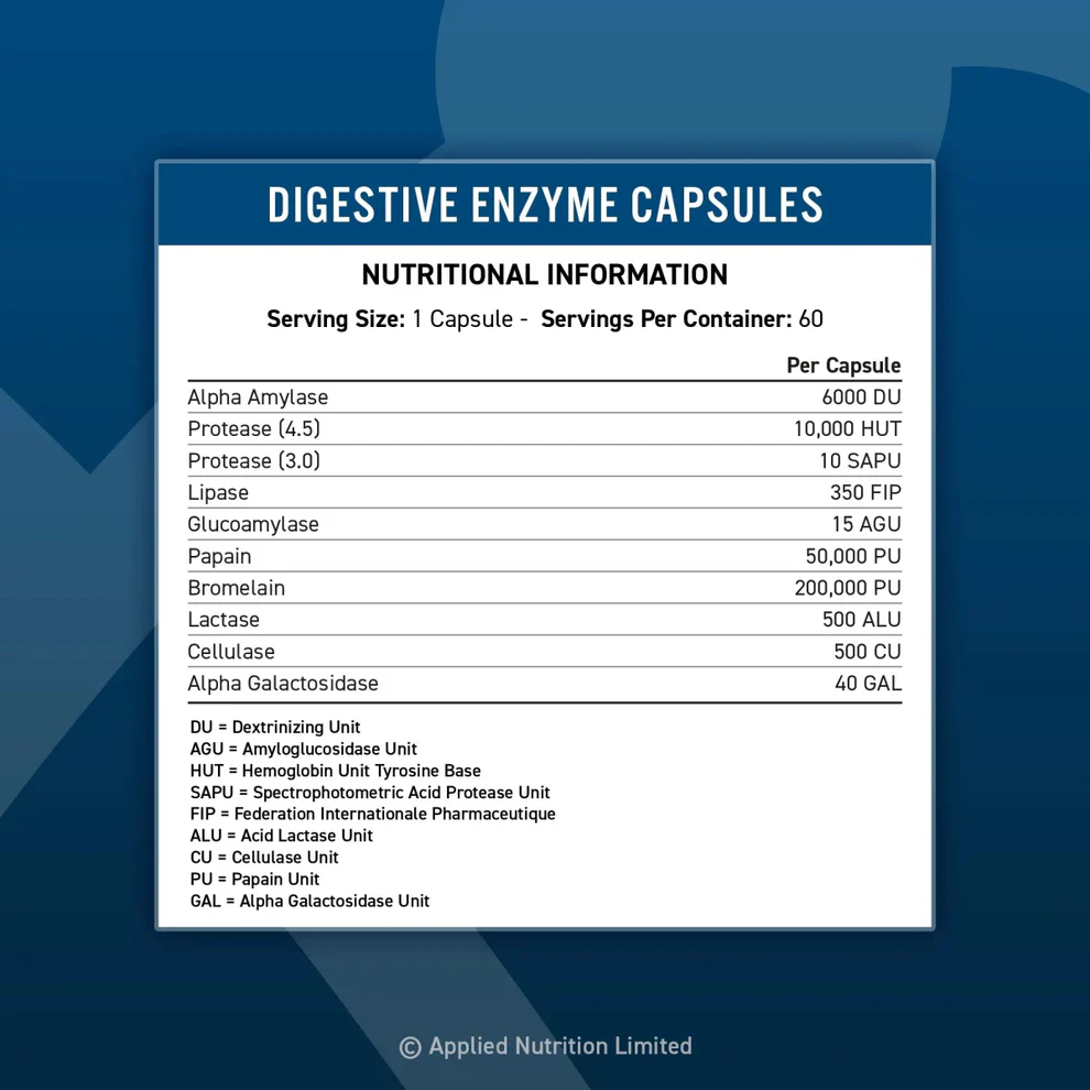Digestive Enzyme - 60 V-caps