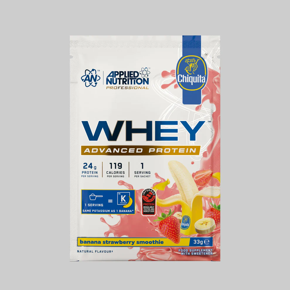 Critical Whey Sample Sachet 33g Chiquita Banana Strawberry Smoothie