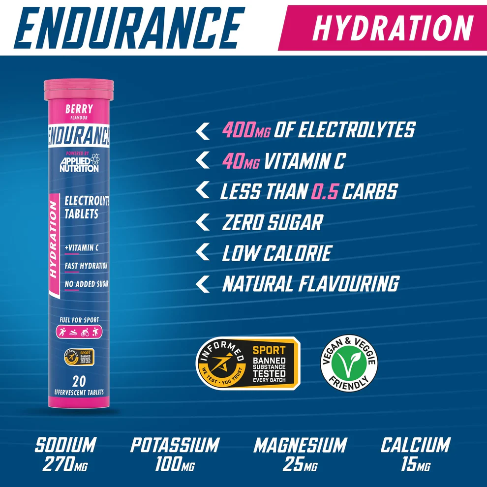 Hydration Electrolyte Tablets 20x4g Berry