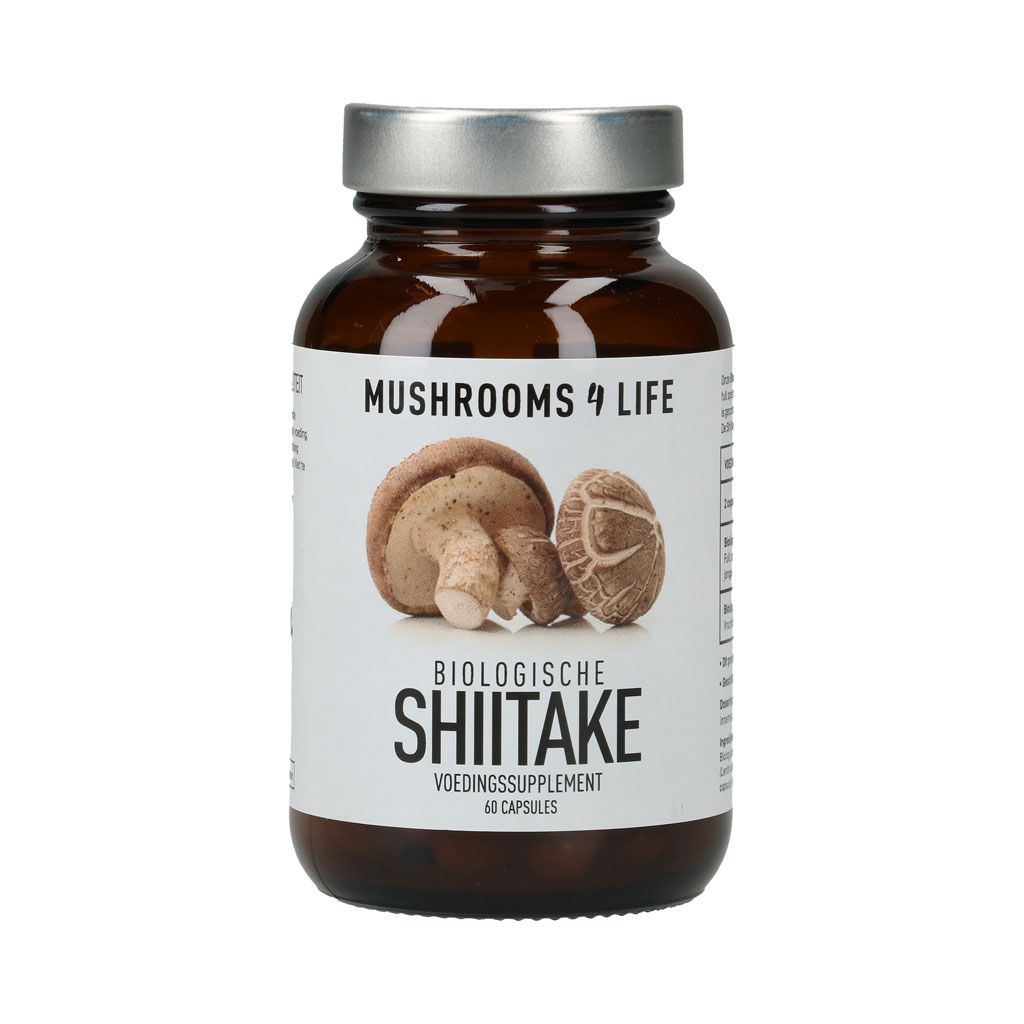 Shiitake Paddenstoelen | 60 Capsules | Bio | Mushrooms4Life