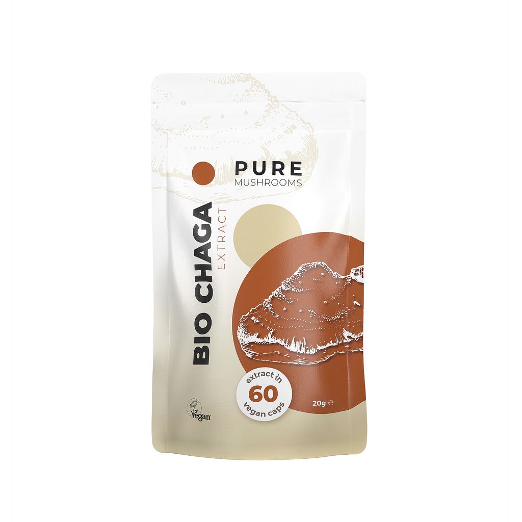Chaga Paddenstoelen Extract | 60 Capsules | Bio | Pure Mushrooms