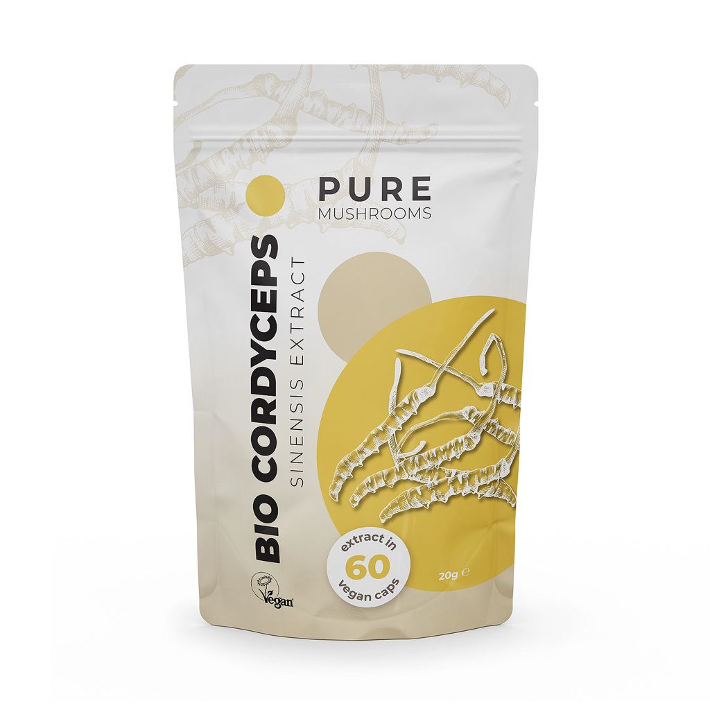 Cordyceps Sinensis Paddenstoelen Extract | 60 Capsules | Bio | Pure Mushrooms