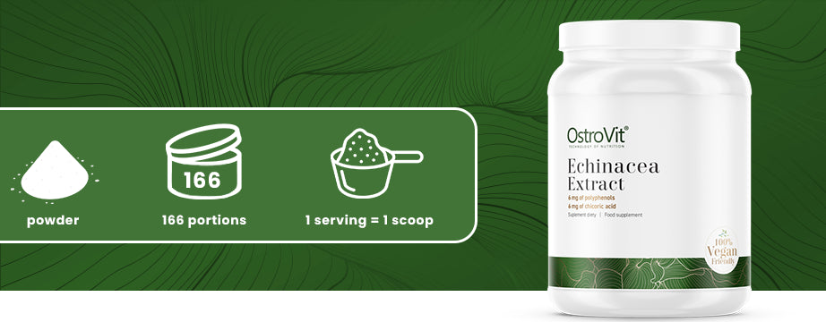Echinacea Extract | Paarse Zonnehoed | 50 g | Vegan | 166 Porties | OstroVit