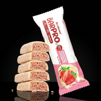 BarPro White Chocolate & Strawberry 720 g (doos van 12)