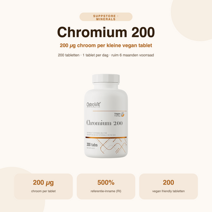Chrom 200 µg – 200 vegane Tabletten | OstroVit