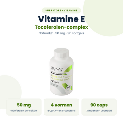 Vitamine E Natuurlijk Tocoferolen Complex 90 softgels