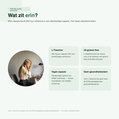 L-Theanin | Vegansk | 90 kapsler | OstroVit
