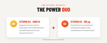 Vitamin D3 4000 IE + K2 (MK-7) – 100 Tabletten, vegetarisch | OstroVit 